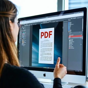 I want a PDF on a webiste screen but the image is a little blurred and unreadable because its is not accessbile for people with site issues