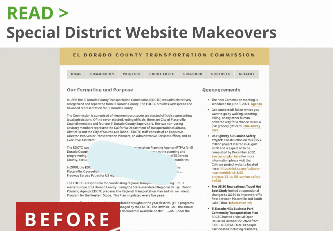 Read: Special DIstrict Website Makeover