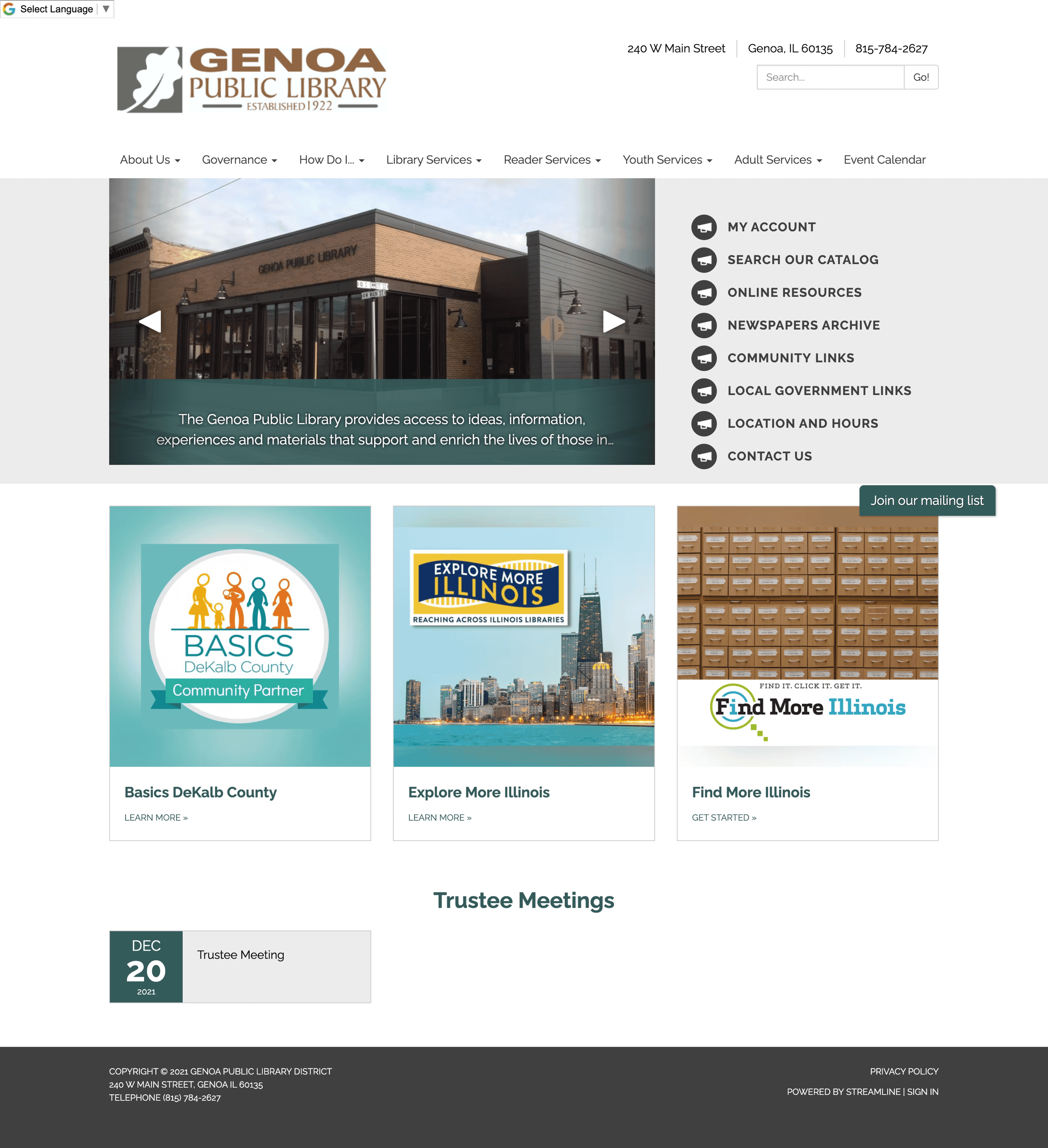 Genoa Public Library District