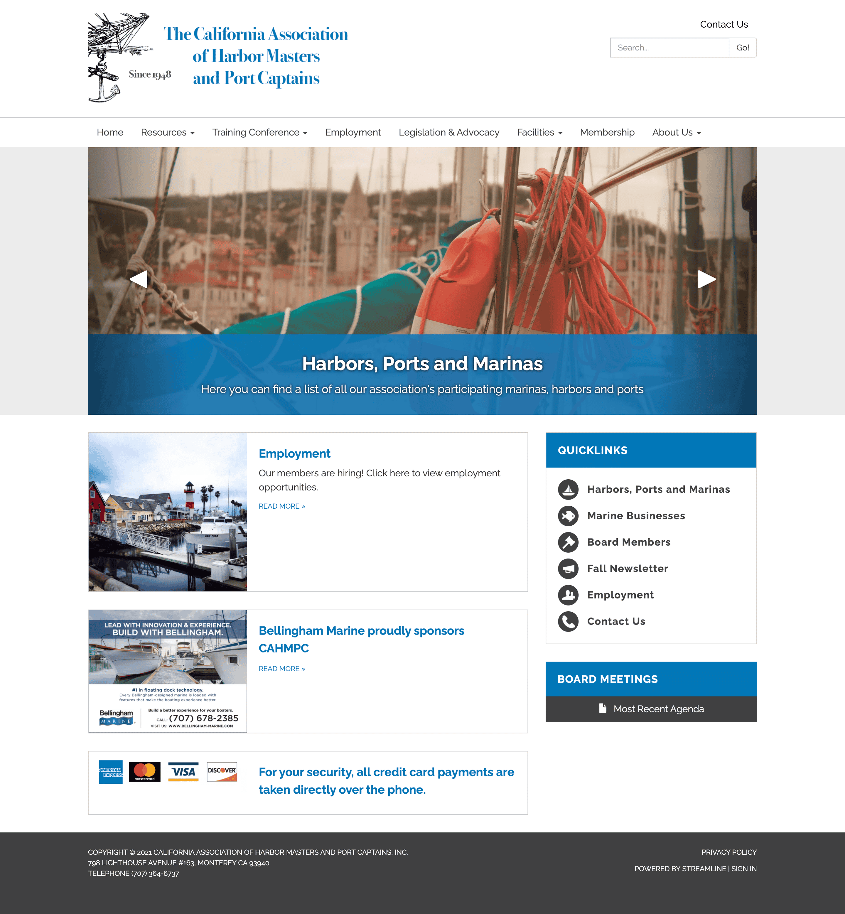 The California Association of Harbor Masters and Port Captains