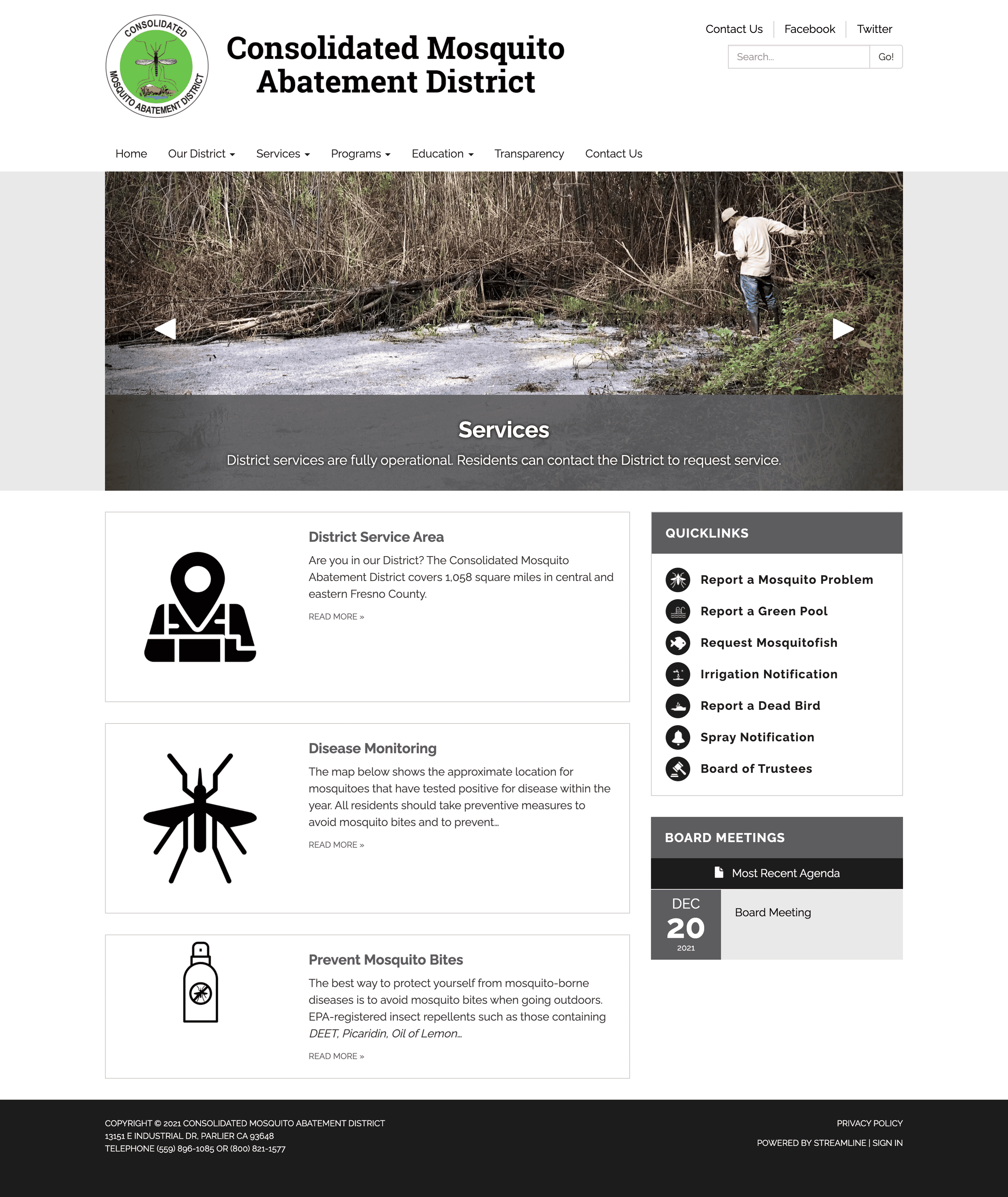 Consolidated Mosquito Abatement District