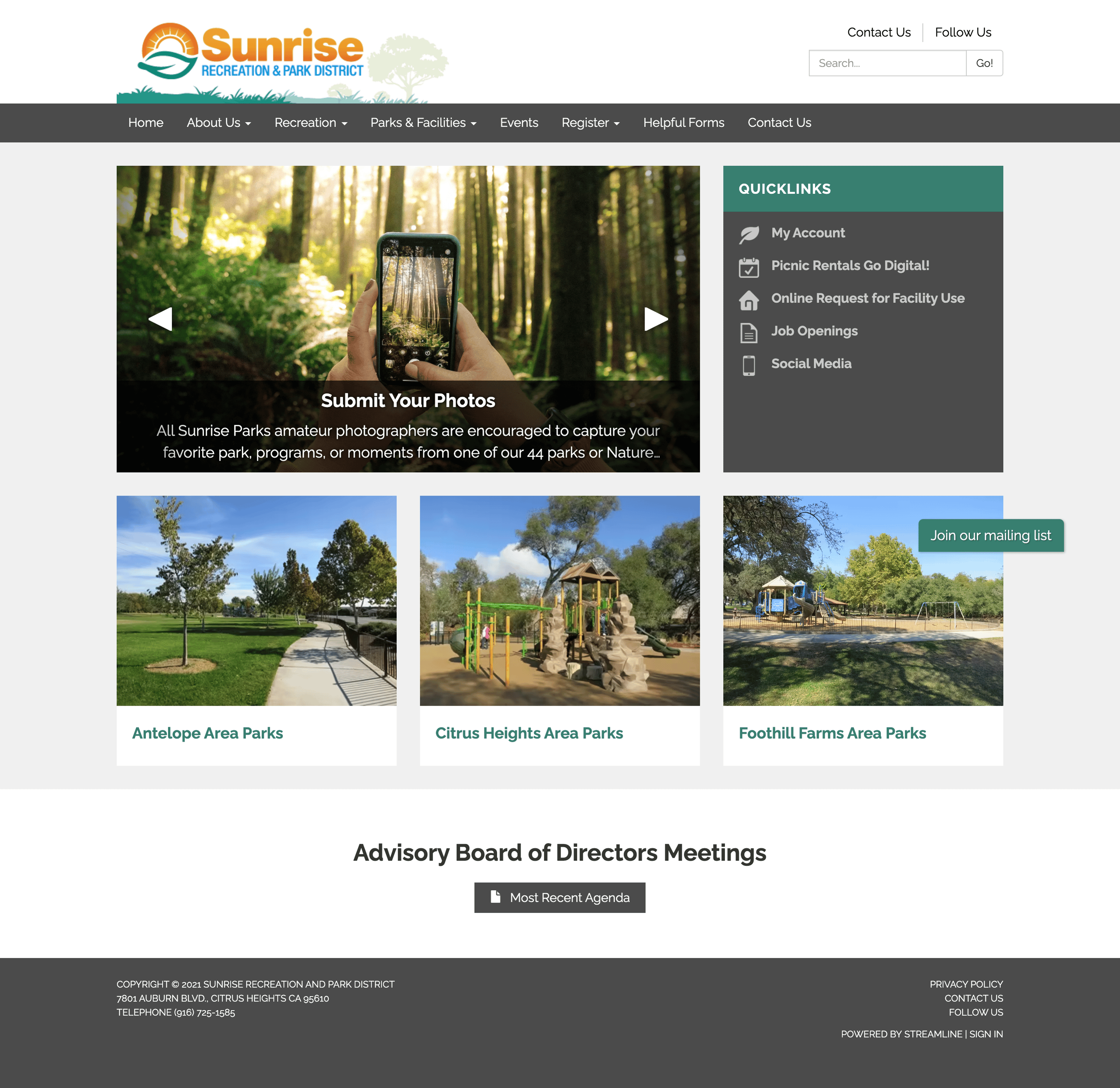 Sunrise Recreation and Park District