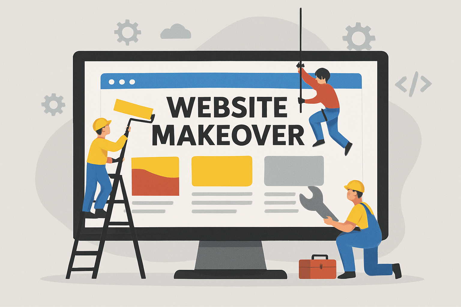 a website getting a makeover