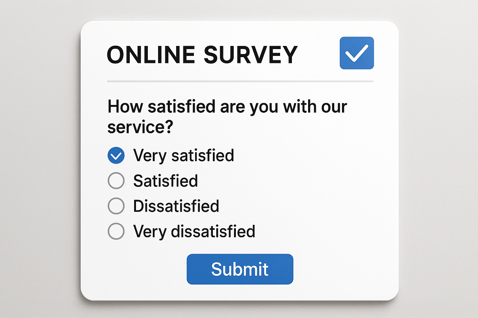 an online survey poll